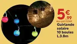 Maxi Bazar Guirlande solaire 10 boules l.38m offre