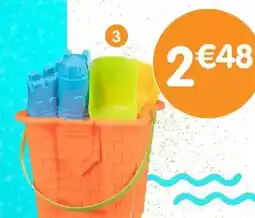 b&m Seau de plage chateau fort avec accessoires offre