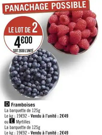 Géant Casino Framboises offre