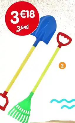 b&m Set de plage pelle et rateau offre