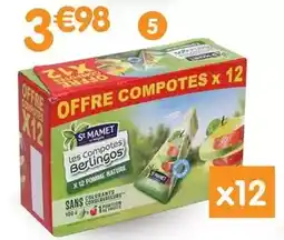 b&m Saint mamet - compote offre