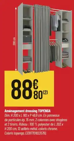 Bricorama Aménagement dressing topenga offre