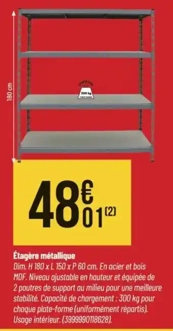 Bricorama Étagère métallique offre