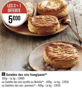 Galettes des rois frangipane
