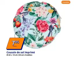 Action Coussin de sol imprimé offre