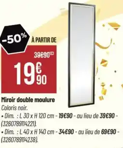 Bricorama Miroir double moulure offre