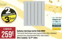 Bricorama Radiateur électrique inertie fluide orosi offre