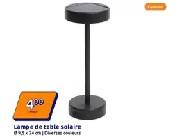 Action Lampe de table solaire 09,5 x 24 cm offre