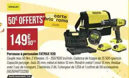 Bricorama Perceuse Ă percussion fatmax v20 offre