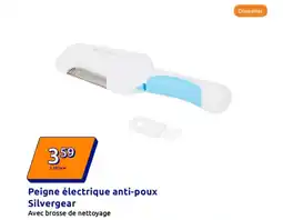 Action Peigne électrique anti-poux Silvergear offre
