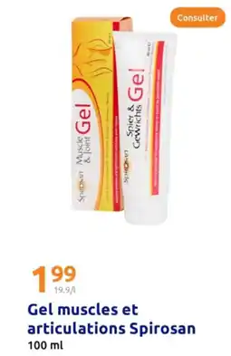 Action Gel muscles et articulations Spirosan offre