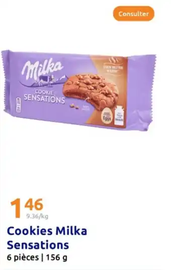 Action MILKA Cookies Sensations offre