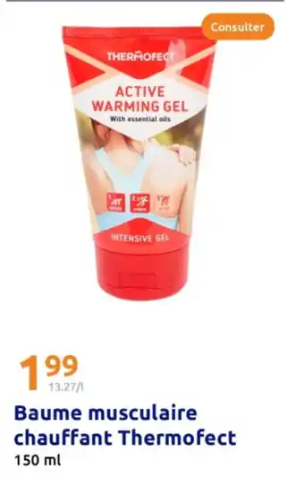 Action THERMOFECT Baume musculaire chauffant offre
