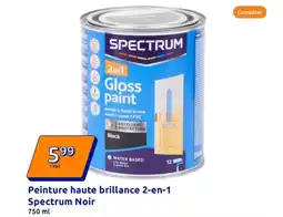 Action SPECTRUM Peinture haute brillance 2-en-1 Noir offre