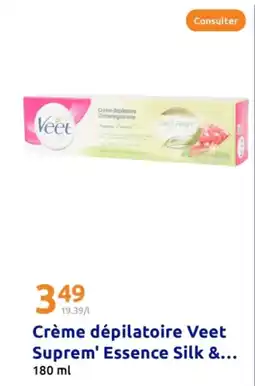 Action VEET Crème dépilatoire Veet Suprem' Essence Silk offre