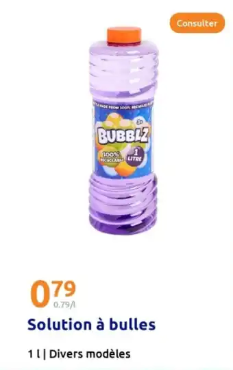 Action Solution à bulles offre