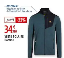 Intersport Veste polaire homme offre