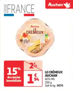 Auchan Direct Le crémeux auchan offre