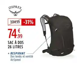 Intersport OSPREY Sac à dos offre