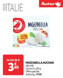 Auchan Direct Mozzarella auchan offre
