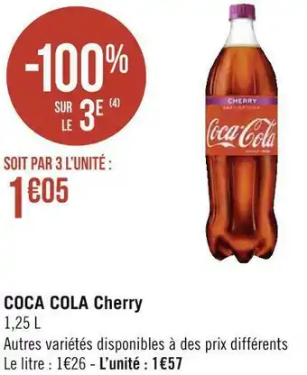 Géant Casino Coca cola coca cola cherry offre