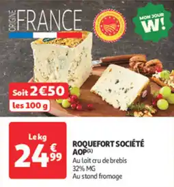 Auchan Direct Roquefort société aop offre