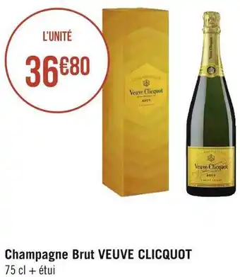 Géant Casino Veuve clicquot champagne brut offre