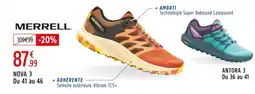 Intersport MERRELL. Nova 3 du 41 au 46 offre