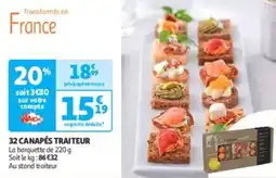 Auchan Direct 32 canapés traiteur offre