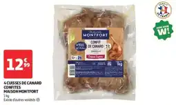 Auchan Direct 4 cuisses de canard confites maison montfort offre