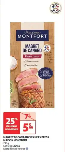 Auchan Direct Magret de canard cuisine express maison montfort offre