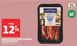 Auchan Direct Aiguillettes de canard marinées maison montfort offre