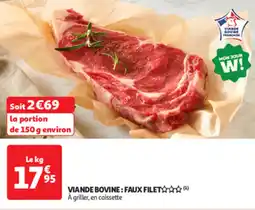 Auchan Direct Viande bovine faux filet offre