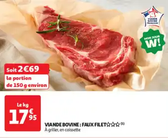 Auchan Direct Viande bovine faux filet offre