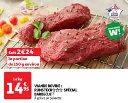 Auchan Direct Viande bovine rumsteck spécial barbecue offre