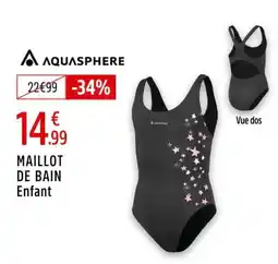 Intersport AQUASPHERE Maillot de bain enfant offre