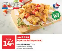 Auchan Direct Poulet brochettes offre