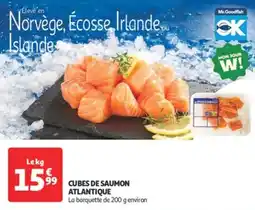 Auchan Direct Cubes de saumon atlantique offre