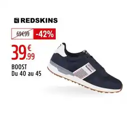 Intersport REDSKINS Boost du 40 au 45 offre