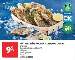 Auchan Direct Huîtres filière auchan cultivons le bon offre