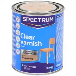 Action Vernis satiné multi-usage Spectrum Transparent offre