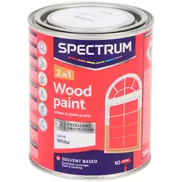 Action Laque satinée pour bois 2-en-1 Spectrum Blanc offre