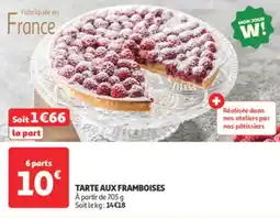 Auchan Direct Tarte aux framboises offre