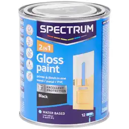 Action Peinture haute brillance 2-en-1 Spectrum Noir offre
