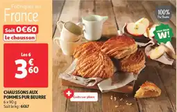Auchan Direct Chaussons aux pommes pur beurre offre