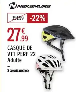 Intersport NAKAMURA Casque de vtt perf 22 adulte offre