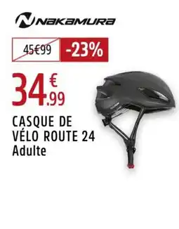 Intersport NAKAMURA Casque de vélo route 24 adulte offre