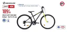 Intersport NAKAMURA Vélo cliff evo max enfant de 9 à 13 ans offre
