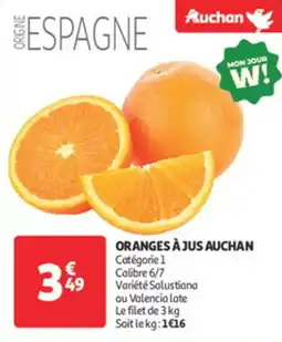 Auchan Direct Oranges Ă jus auchan offre