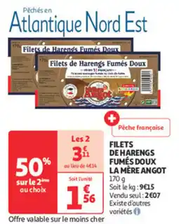 Auchan Direct Filets de harengs fumés doux la mère angot offre